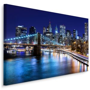 Plátno Panorama New Yorku V Noci I. Varianta: 30x20