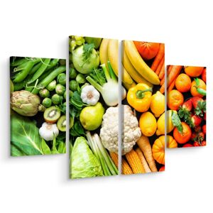 MyBestHome BOX Vícedílné plátno Ovoce A Zelenina V Barvách Duhy Varianta: 150x200