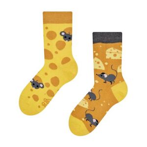 DEDOLES Dětské veselé ponožky sýr 27-30