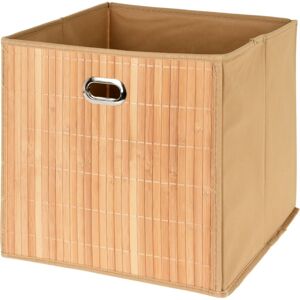 Dekorativní bambusový box Taytay hnědá, 31 x 31 x 30,5 cm