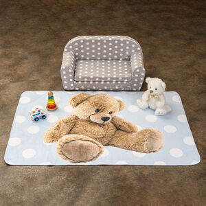 Vopi Dětský koberec Ultra Soft Medvídek modrá, 100 x 150 cm