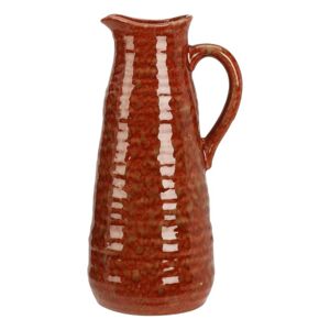 Kameninová váza/džbán Busara 10,5 x 24 cm, červená