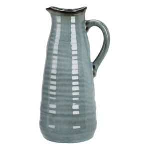 Kameninová váza/džbán Busara 10,5 x 24 cm, modrá