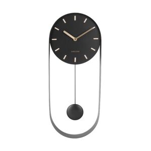 Karlsson 5822BK Designové kyvadlové nástěnné hodiny, 50 cm