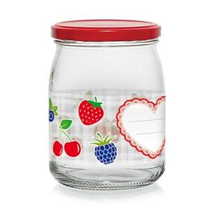 CERVE Zavařovací sklenice s víčkem ovoce 500ml