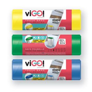 VIGO SET 3 KS PYTELŮ DO ODP. KOŠŮ LDPE VIGO,3X 60L/10KS