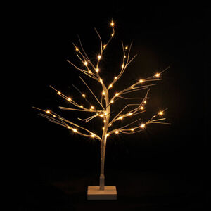 Solight LED zimní stromek, 50x LED, 60cm, 3xAA