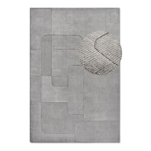 Šedý ručně tkaný vlněný koberec 80x150 cm Charlotte – Villeroy&Boch