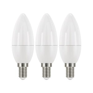 Sada 3 LED žárovek EMOS Classic Candle Neutral White, 6W E14
