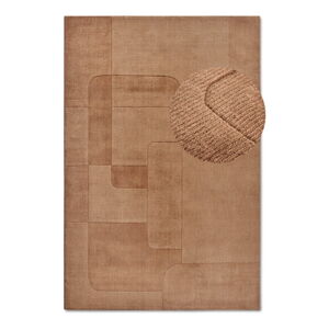 Hnědý ručně tkaný vlněný koberec 120x170 cm Charlotte – Villeroy&Boch