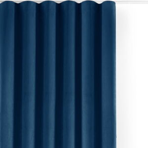 Modrý sametový dimout závěs 265x250 cm Velto – Filumi