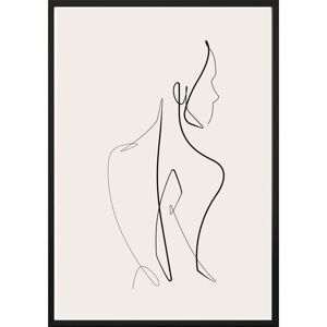 Plakát v rámu 40x50 cm Sketchline Naked - DecoKing