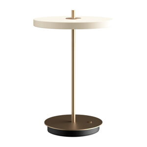 Bílá LED stmívatelná stolní lampa s kovovým stínidlem (výška 31 cm) Asteria Move – UMAGE