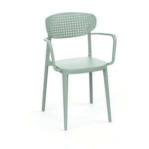 Světle zelená plastová zahradní židle Aire – Rojaplast